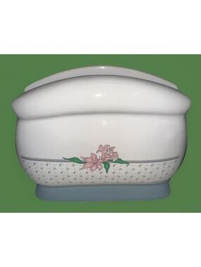 Vtg HOUSE OF LLOYD Floral Napkin Holder Or Mail Sorter Country Farmhouse Cottage